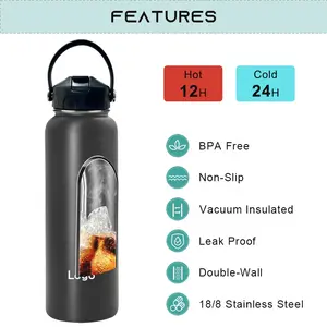 2023 özel etiket sızdırmaz spor yalıtım şişesi termo 32 oz vakum paslanmaz çelik su şişesi toplu