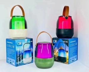 Mini Portable <b>Speaker</b> LED Light <b>Wireless</b> Microphone Karaoke Audio <b>Speaker</b> for Indoor Camping - Product Image 4
