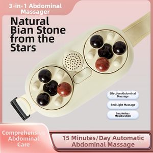 Beauty Electric Bian Stone Máquina de masaje abdominal Cinturón de masaje adelgazante inteligente Pierna Cuello Brazo Cuerpo Masajeador abdominal - Product Image 4