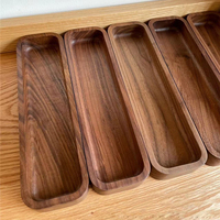 Porte-stylos et porte-crayons en bois de noyer noir naturel, boîte de rangement multifonctionnelle pour fournitures de bureau