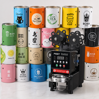 Rouleau de film pelable en gros pour couvercles de tasses, idéal pour le café, les smoothies, les produits laitiers, les poudings, les sauces et l'emballage des contenants à emporter