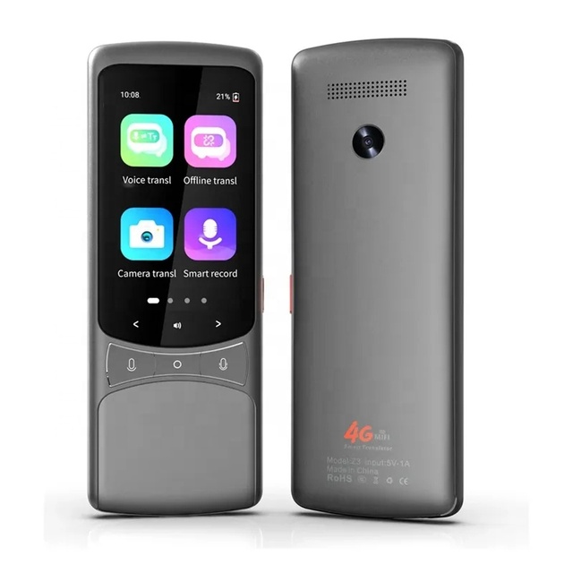 Smart 135 Language Voice Translator Device 4G/WIFI/SIM Portable Offline Translation Photo Recording Translation