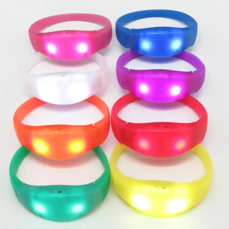 Promotion New Product 4 LED Lights Custom Logo Remote Controlled LED Bracelet Control LED Wristband