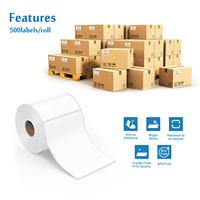 Stock A6 Thermal Labels 500PCS Waybill Waterproof Thermal Shipping Label Sticker Thermal Paper