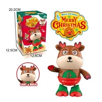 Best-seller Électrique Danse Père Noël Jouet pour Enfants Glowing Music Swinging Robot Cadeau de Noël