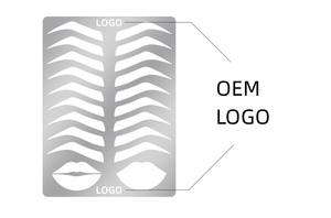 Pochoirs à sourcils durables en acier inoxydable OEM pour outil de cartographie Microblading PMU Starter - Product Image 5