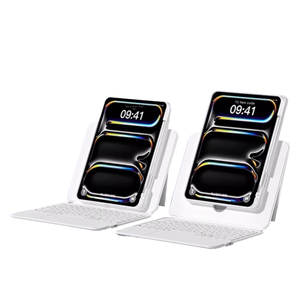 Étui pour tablette avec clavier, clavier magique réglable en hauteur pour <span class=keywords><strong>iPad</strong></span> Pro 11 pouces Air6, étui de protection détachable - Product Image 1