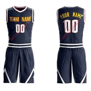 Conception unique à bas prix logo personnalisé ensembles d'uniformes de basket-ball sans manches unisexe ensemble de basket-ball 100% polyester de vente chaude - Product Image 5