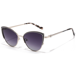 Gafas de sol polarizadas con forma de ojo de gato, unisex, con montura metálica, montura pequeña, gafas de moda vintage para conducir, viajar, playa - Product Image 1