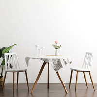 Table à manger nordique moderne et créative en bois massif, démontable et assemblable, pour petit appartement ou restaurant, idéale pour la maison