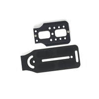 Plaque en L réglable noire pour fixation par sangle, pour trépied vertical, en aluminium et acier inoxydable CNC, accessoires pour appareil photo