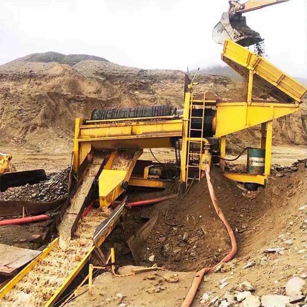 Mobile Ore Mineral mining sluice machinery gold prospecting concentrate equipment gold refinery machine equipment