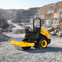 Compacteur routier articulé diesel ROADWAY à tambour vibrant simple 3500 kg 1200 mm 85 kN 41 Hz 35 kW