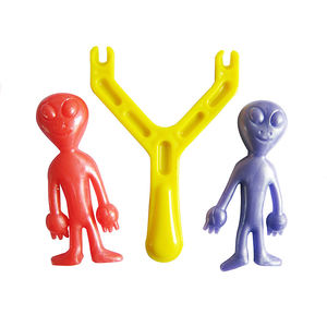 참신 플라스틱 재미 Catapult Tpr 스트레치 스티커 외계인 Slingshot 프로모션 비행 장난감 - Product Image 3
