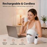 Masque facial LED rechargeable OEM d'usine, appareil de soin de la peau 5D, équipement de beauté portable, vente en gros