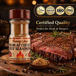 Condimento en Polvo para Carne, Marca Privada OEM, Botella <span class=keywords><strong>de</strong></span> Condimento con Tapa y Diseño <span class=keywords><strong>de</strong></span> Etiqueta Personalizados - Product Image 1