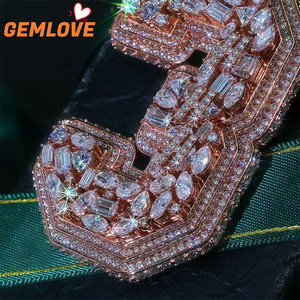 Fashion Jewelry Hip Hop Jewelry Laboratory cultivates Diamond Number 3 <b>Pendant</b> Fashion Accessories - Product Image 3