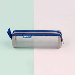 Estuche para lápices de <span class=keywords><strong>tela</strong></span> de doble capa de gran capacidad, bolsa cuadrada de <span class=keywords><strong>gasa</strong></span> para el regreso a clases, portátil y práctico - Product Image 6