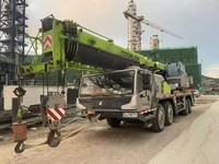 Grue mobile sur camion Zoomlion d'occasion de 25 tonnes avec flèche télescopique, moteur Weichai, hauteur de levage de 42 m, équipement de levage chinois