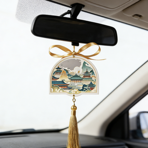 Pendentif d'aromathérapie sans flamme de style chinois personnalisé, ornement suspendu haut de gamme, parfum longue durée, créatif et solide - Product Image 1