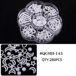 Oferta Especial: Set de Perlas de Uñas 3D Mixtas con Parte Posterior Plana, Coloridas, de ABS, con Forma de Mariposa y Corazón, para Decoración de Uñas - Product Image 5