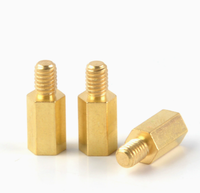 Entretoise hexagonale en laiton de qualité industrielle, filetée mâle-femelle, avec rondelle d'isolation pour support de carte PCB