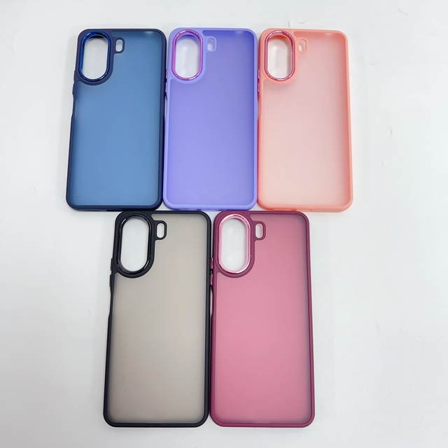 Matte PC case Skin Feel Metal Frame Phone Case for XIAOMI REDMI 13C Shockproof Bumper Cover Shell