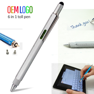 Artículo de Venta caliente 6 en 1 Herramienta de metal Bolígrafo Escala Regla Destornillador Multifunción Tech Engineer Pen - Product Image 6