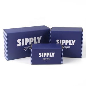 Caja de Cartón Corrugado Impresa a Todo Color Personalizada, Caja de Embalaje Plegable Tipo E para Botellas de <span class=keywords><strong>Jarabe</strong></span>, Logotipo y Tamaño Personalizados - Product Image 3
