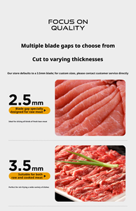 <span class=keywords><strong>Trancheuse</strong></span> à viande en acier inoxydable avec aiguiseur, machine à trancher la viande crue - Product Image 5