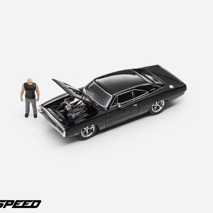 Pre-ordenar: Versión Limitada de Alta Velocidad 1:64 Charger R, Modelo de Coche de Aleación de Aluminio Fundido a Presión con Figura para Entusiastas de Películas Clásicas - Product Image 1