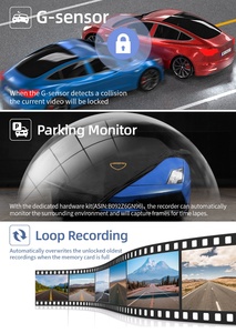กล้องติดรถยนต์ REDTIGER รุ่น Dealer Dash Cam บันทึกภาพหน้า-หลัง ความละเอียด 4K/2.5K Full HD พร้อม Wi-Fi และ GPS ในตัว หน้าจอ IPS ขนาด 3.16 นิ้ว - Product Image 6