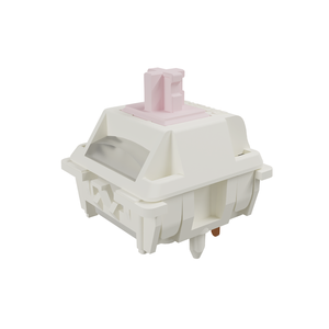 מתג GATERON Smoothie <span class=keywords><strong>Silent</strong></span> <span class=keywords><strong>Pink</strong></span>, עשוי מחומר POM מלא, משומן מראש, 5 פינים, SMD RGB, מתג למקלדת מכנית מותאמת אישית למשחקים - Product Image 1