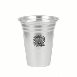 แก้วอลูมิเนียมแบบใช้แล้วทิ้งรุ่นใหม่ปี 2024 สำหรับโปรโมชั่น แก้วเบียร์แบบผนังเดี่ยวสั่งทำพิเศษ แก้วน้ำเย็น แก้วเบียร์ - Product Image 4