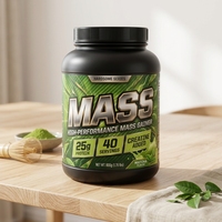 Poudre MASS saveur Matcha 800g : Énergie et vitalité – Programme de vente en gros pour marques privées, idéal pour les canaux de fitness – Options d'approvisionnement