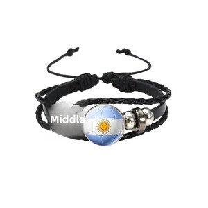 Correa de Cuero Multicapa Tejida a Mano con Diseño de Bandera de Fútbol Americano, Unisex, Creativa, de 18 mm de Ancho, para Negocios, 2026 - Product Image 5