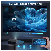 Projecteur intelligent VOXFLIX VF71 Full HD 1080P, mise au point automatique, projecteur populaire, Android 12, WiFi 6, home cinéma portable, mini projecteurs 4K