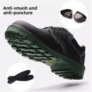 مصنع دائم ملحومة مكافحة سحق الصلب اصبع القدم أحذية واقية أحذية السلامة للرجال - Product Image 2