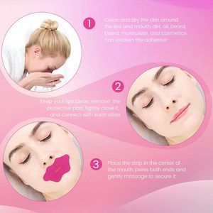 Cinta Adhesiva Bucal de Algodón Rosa con Forma de Labios para Mujer, con Aroma, para Respirar por la Nariz y Dormir Mejor - Product Image 3