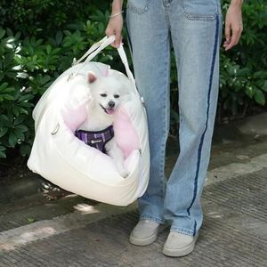 Lit pour animaux de compagnie portable, solide, tendance, dessin animé, housse amovible, lavable, imperméable, pour utilisation en voiture et en intérieur, écologique, doux et confortable pour chien - Product Image 3