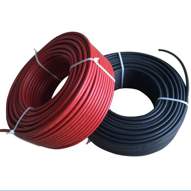 TUV Certified 4mm² Solar Cable XLPO Insulated Tinned Copper DC 1500V PV Wire for Solar Panel Cable