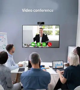 60 Fps 5 Miljoen Pixels Webcam Voor Desktop Pc 2K Hd Video, Ingebouwde Microfoon, Webcamera Voor Live Streaming En Online Conferenties