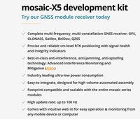 Kit de développement GNSS RTK Septentrio Mosaic-X5, module récepteur GPS haute précision multi-fréquences et multi-constellations