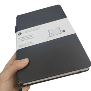 2024 2025 Tapa dura personalizada 100gsm 160gsm A5 libro anotado cubierta de cuero pu cuaderno punteado - Product Image 2
