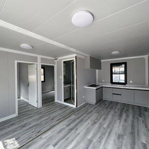 Maison conteneur pliable à structure en acier moderne de 20 pieds, taille standard, large pour immeubles de bureaux, villas extérieures, hôtels, kiosques - Product Image 2