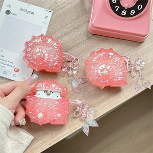 Estuche Brillante para <span class=keywords><strong>Airpods</strong></span> 4 2024, <span class=keywords><strong>Funda</strong></span> con Diseño de Concha para <span class=keywords><strong>Airpods</strong></span> 1 2 <span class=keywords><strong>3</strong></span> Pro, Decoración Creativa para Auriculares <span class=keywords><strong>Apple</strong></span>, <span class=keywords><strong>Funda</strong></span> con Brazalete de Perlas - Product Image 3