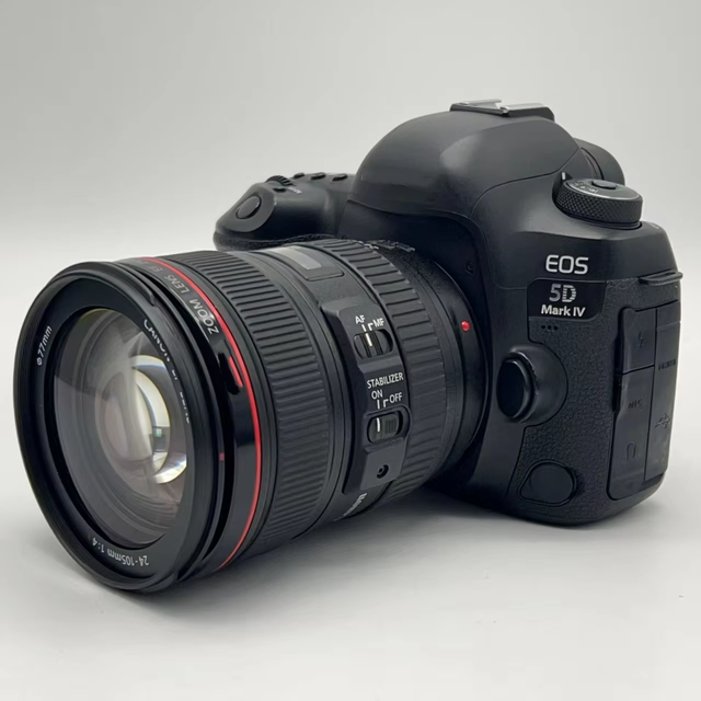 Second-hand for canons 5D Mark IV DSLR Camera with 24-70mm F4 Lens 4K Video Recording 30MP,touchscreen 4K digital camera