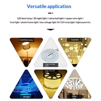 Interrupteur variateur de lumière LED sans fil RF433 à trois boutons, monochrome, avec contrôle de puissance USB 5V/1A et fréquence de rafraîchissement 16K