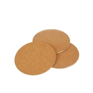 Hot Selling round Solid Cork Coasters Thick and Durable Drink Accessories