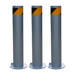 屋外フレキシブル金属道路安全取り外し可能なボラード歩道舗装スチールモバイルセキュリティ交通群衆バリア - Product Image 4
